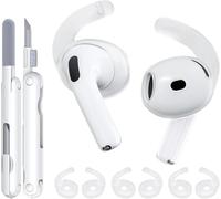 TNSNK 4 pares de almohadillas para Airpods 4ª Gen/Airpods 4 ANC (AirPods 4 con cancelación activa de ruido), compatible con Airpods 4 almohadillas de silicona, con lápiz de limpieza y bolsa