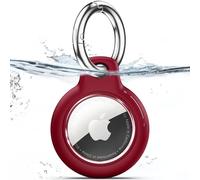TNSNK Waterproof for Apple Airtag Holder Case with Lock, Airtag Pendant Key Ring Case with Keychain for Luggage/Bicycles/Pets