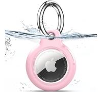 TNSNK Waterproof for Apple Airtag Holder Case with Lock, Airtag Pendant Key Ring Case with Keychain for Luggage/Bicycles/Pets
