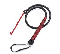 TNSRAY Fusta de Jinete de Cuero ecológico, látigo de Juego para Juegos de habitación, Accesorio de Disfraz de Catwoman en Cuero ecológico Negro, Largo látigo de Flogger de Vacaciones