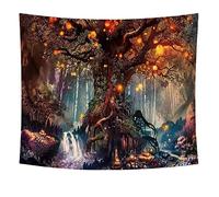 TNSRAY Tapiz para Colgar en la Pared psicodélico Grande del árbol de la Vida - 150 * 100 cm, Impresión del Árbol de la Vida, Utilizado en el Dormitorio, Decoración de la Pared