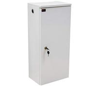 TNTboy ? Netzwerk Design-Schrank f?r W-LAN Router - 2-fach Keystone-Tr?ger - 4 HE 10"-Einbau - Montageplatte - reinwei? (99TNTBOY3WKT)
