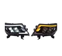 TNTGEBFVBG Conjunto de faro delantero Para Nissan Para Navara NP300 Faros 2014-2022 Conjuntos De LED Coche Antiniebla DRL Lámpara Señal Giro Freno Juego Faros Principales(For Halogen)