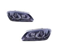 TNTGEBFVBG Conjunto de faro delantero Para VW Para Touran 2011-2015 Conjuntos De Faros LED Coche Antiniebla DRL Lámpara Señal Giro Freno Juego Faros Principales