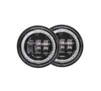 TNTGEBFVBG Faro 7 Pulgadas Moto Para V-star XVS 650 950 1100 1300 Para Electra Glide 7 Pulgadas LED Faro De Motocicleta 4,5 Halo Luces Antiniebla(4.5 inch fog light1)