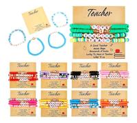 TNTGMG 36 pulseras de la amistad en paquete grande, regalos de agradecimiento para profesores y colegas