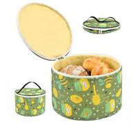 TNTGMG Bolsa de pan de cera de abeja, bolsa de congelación de algodón y lino con cremallera y asa para pan de masa fermentada, Tarro de miel, Bolsa de pan de cera de abejas