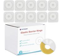 TNTNDAY 10 anillos moldeables de barrera de ostomía, anillos extensores elásticos de piel, suministros de bolsa de ostomía hidrocoloide médica de 2 mm de grosor, mejor sellado sin fugas, anillo de