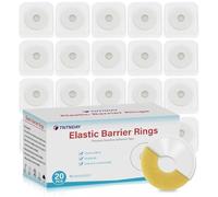 TNTNDAY 20 anillos moldeables de barrera de ostomía, anillos extensores elásticos para la piel, suministros de bolsa de ostomía hidrocoloide médica de 2 mm de grosor, mejor sellado sin fugas, tiras de