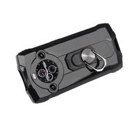 Tnviud Funda Caso Teléfono Soft Silicona Phone Case para Oukitel WP100 5G / WP100 Titanium 5G Carcasa Proteccion Cover Ring Holder Stand Bumper Etui Black