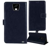 Tnviud Soporte Funda Carcasa Protección De Piel para Vasco Translator Q1 3.54" Flip Folio Billetera PU Cuero Cover Book Wallet Leather Case (Azul Oscuro)