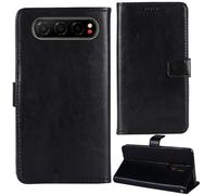 Tnviud Soporte Funda Carcasa Protección De Piel para ZTE Nubia Air 6.78" Flip Folio Billetera PU Cuero Cover Book Wallet Leather Case (Negro)