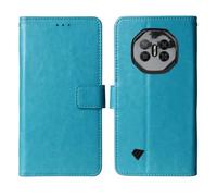 Tnviud Soporte Funda Carcasa Protección De TPU Silicona Piel para DOOGEE Fire 3 MAX 4G 5.5" Flip Folio Billetera PU Cuero Cover Book Wallet Leather Case (Azul)