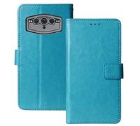 Tnviud Soporte Funda Carcasa TPU Silicona Protección De Piel para DOOGEE V30 5G / V30T 6.58" Flip Folio Billetera PU Cuero Cover Book Wallet Leather Case (Azul)