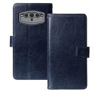 Tnviud Soporte Funda Carcasa TPU Silicona Protección De Piel para DOOGEE V30 5G / V30T 6.58" Flip Folio Billetera PU Cuero Cover Book Wallet Leather Case (Azul Oscuro)
