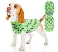 To a turn, Suéter de cuello redondo para perro, suéteres para mascotas para perros, niños y niñas, ropa de punto para mascotas adecuada para varios tipos de perros (fondo verde, grupo M)