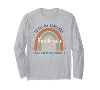To All My Teachers Thank You Happy Rainbow Apreciation Week Manga Larga