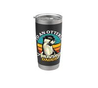 To An Otterly Amazing Dad Retro Animales Nutria Cría Nutria Vaso térmico de acero inoxidable de doble pared