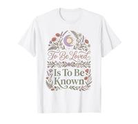 To Be Loved Is To Be Known Retro Vintage Love Cita 1 Camiseta