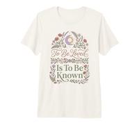 To Be Loved Is To Be Known Retro Vintage Love Cita 1 Camiseta Premium