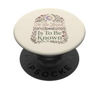 To Be Loved Is To Be Known Retro Vintage Love Cita 1 PopSockets PopGrip Adhesivo