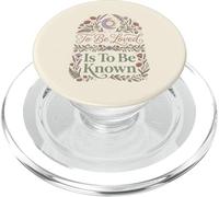 To Be Loved Is To Be Known Retro Vintage Love Cita 1 PopSockets PopGrip para MagSafe