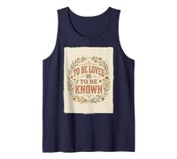 To Be Loved Is To Be Known Retro Vintage Love Cita 3 Camiseta sin Mangas