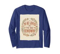 To Be Loved Is To Be Known Retro Vintage Love Cita 3 Manga Larga