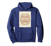 To Be Loved Is To Be Known Retro Vintage Love Cita 3 Sudadera con Capucha