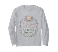 To Be Loved Is To Be Known Retro Vintage Love Cita 9 Manga Larga