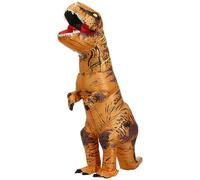 TO.BE.NO.1 Towards The First Disfraz inflable de dinosaurio para adultos, disfraz de dinosaurio T-Rex para adultos, divertido cosplay, Halloween (marrón)