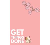 To Do LIst Daily Planner Undated, Schedule Your Day, Manage to-do List, Goals Tracker, Wellness Tracker - Day Planner (Pink/Get Things Done)