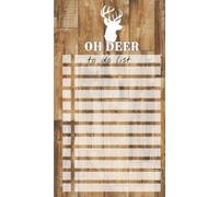 To Do List Notepad: Rustic Wood Deer Art, Checklist, Task Planner, Grocery Shopping List Notebook, Planning, Organizing