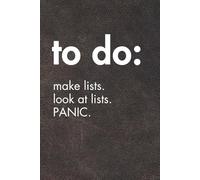 To Do. Make Lists. Look At Lists. PANIC. Brown Leather Edition.: Sarcastic Office Gift Notebook. Perfect Funny Journal for Coworkers, Work Stress & Zoom Fatigue. (For the Record. Brown Edition.)