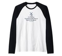 To Dream The Impossible Dream Windmill Estampado Azul Marino Camiseta Manga Raglan