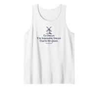 To Dream The Impossible Dream Windmill Estampado Azul Marino Camiseta sin Mangas
