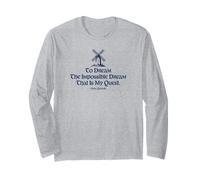To Dream The Impossible Dream Windmill Estampado Azul Marino Manga Larga