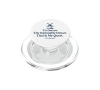 To Dream The Impossible Dream Windmill Estampado Azul Marino PopSockets PopGrip para MagSafe