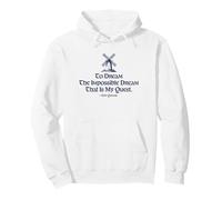 To Dream The Impossible Dream Windmill Estampado Azul Marino Sudadera con Capucha