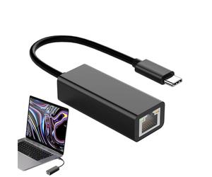 to Ethernet Adapter - 10 Gbps Wired Network, aluminio Alloy Housing, Plug and Play, Diseño compacto portátil, Fast Internet Connection, Compatible con Laptops, Tablets, Teléfonos | R