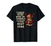 To Everyone I Offended This Year Funny Christmas Rindeer Camiseta