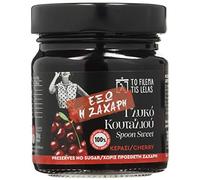 To Filema Tis Lelas Fruta en Almíbar Hecho a mano - Cereza Sin azúcar añadido, Paquete de 2 x 240 g (Total: 480g)