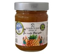 To Filema tis Lelas Mermelada de Piña Casera - The Exotic Pineapple, 240 g | Endulzada con Azúcares Naturales de Frutas | Vegana y Sin Gluten