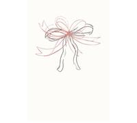 To infinity and beyond: Inspirational, Bow, journal, black, pink ,white, daily writing, 121 pages