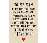 To My Man Funny Notebook personalize Fathers day Gifts for Husband From Wife