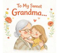 To my sweet Grandma: A Heartwarming Illustrated Book for Grandma - A Perfect Gift from a Grandchild (GRANDDAUGHTER VERSION) (Grandparents - keepsake gift book)