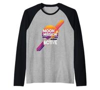 To The Moon Mission bitcoins sats hype futuras ganancias bitcoin Camiseta Manga Raglan