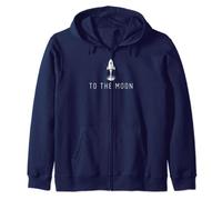 ¡To the Moon! - Ropa de criptomonedas (Bitcoin/Ethereum) Sudadera con Capucha