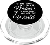 To The World You Are A Mom Family Mothers Day Apreciation PopSockets PopGrip para MagSafe