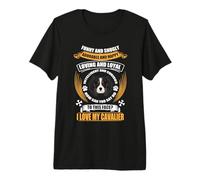 To This Face I Love My Cavalier Dog Funny Puppy Dogs Lover Camiseta Premium
